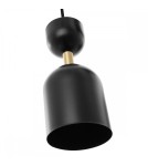 Pendant lamps - UMMO SUPURU black ceiling pendant lamp with brass tube SUA132P0 - product 4
