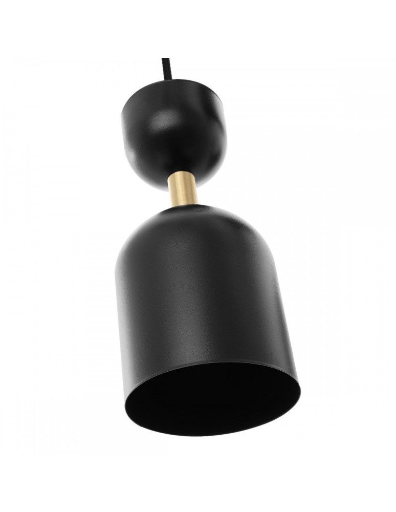 Pendant lamps - UMMO SUPURU black ceiling pendant lamp with brass tube SUA132P0 - product kolory-swiatla.pl 4