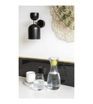 Scandinavian style wall lamps - UMMO SUPURU black wall lamp / wall sconce with brass tube SUK13020 - product 3