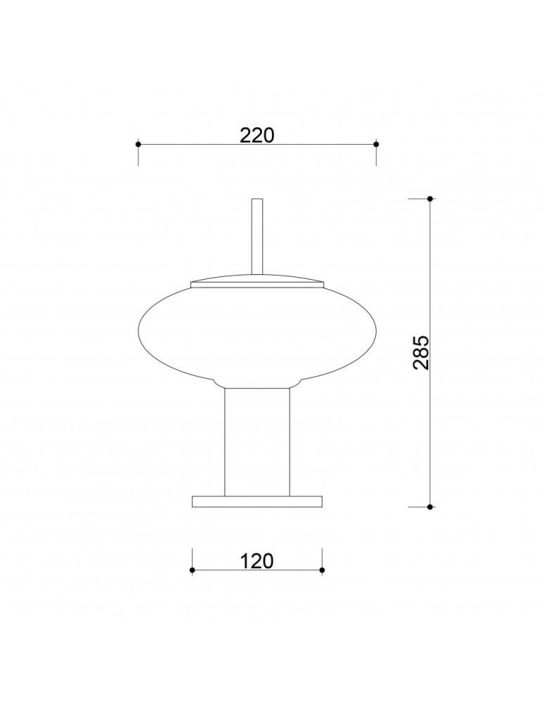 Nightlights - UMMO TORNI ST black table lamp TOS122P1 - product kolory-swiatla.pl 4