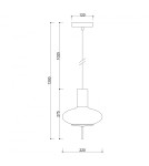 Pendant lamps - UMMO TORNI A black ceiling pendant lamp TOA122P0 - product 4