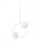 Pendant lamps spheres - UMMO FUPPU A white ceiling pendant lamp FPA211P0. - product 1