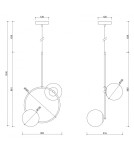 Pendant lamps spheres - UMMO FUPPU A white ceiling pendant lamp FPA211P0. - product 3