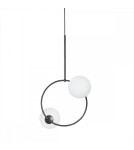 Pendant lamps spheres - UMMO FUPPU A black ceiling pendant lamp FPA222P0. - product 1
