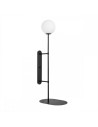UMMO TABLO black wall lamp / wall sconce with shelf TAK12001