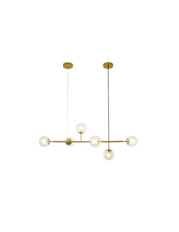 AZzardo HELIOS 6 6xE14 Gold Pendant AZ4699 - product 2