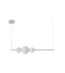 LED pendant lamps - AZzardo SANDRA 3 LED 48W 4800lm 3000K Dimmable White Pendant AZ4426 - product 1