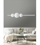 LED pendant lamps - AZzardo SANDRA 3 LED 48W 4800lm 3000K Dimmable White Pendant AZ4426 - product 2