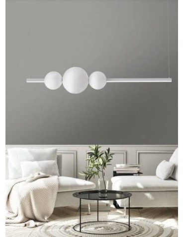 AZzardo SANDRA 3 LED 48W 4800lm 3000K Dimmable White Pendant AZ4426 - product 2