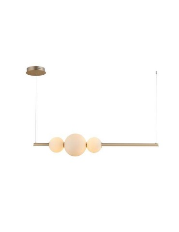 AZzardo SANDRA 3 LED 48W 4800lm 3000K dimmable Gold Pendant AZ4427.