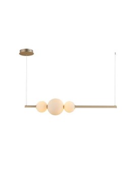AZzardo SANDRA 3 LED 48W 4800lm 3000K ściemnialna Złoty Wisząca AZ4427