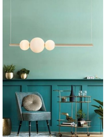 AZzardo SANDRA 3 LED 48W 4800lm 3000K ściemnialna Złoty Wisząca AZ4427 - produkt 2