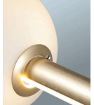 LED pendant lamps - AZzardo SANDRA 3 LED 48W 4800lm 3000K dimmable Gold Pendant AZ4427. - product 3