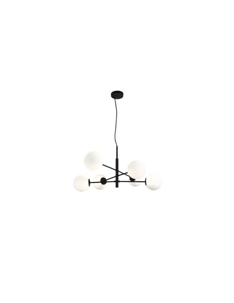 Pendant lamps - AZzardo OVIEDO 6 6xG9 Black Pendant AZ4420 - product kolory-swiatla.pl 1