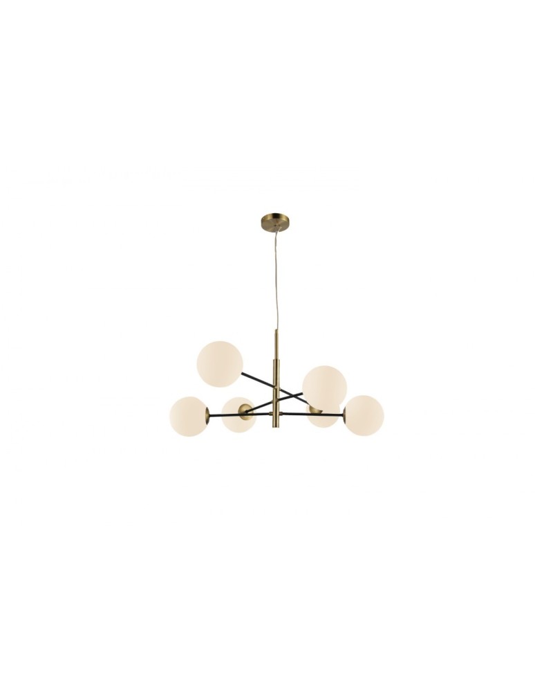 Pendant lamps - AZzardo OVIEDO 6 6xG9 Gold Pendant AZ4420 - product kolory-swiatla.pl 3