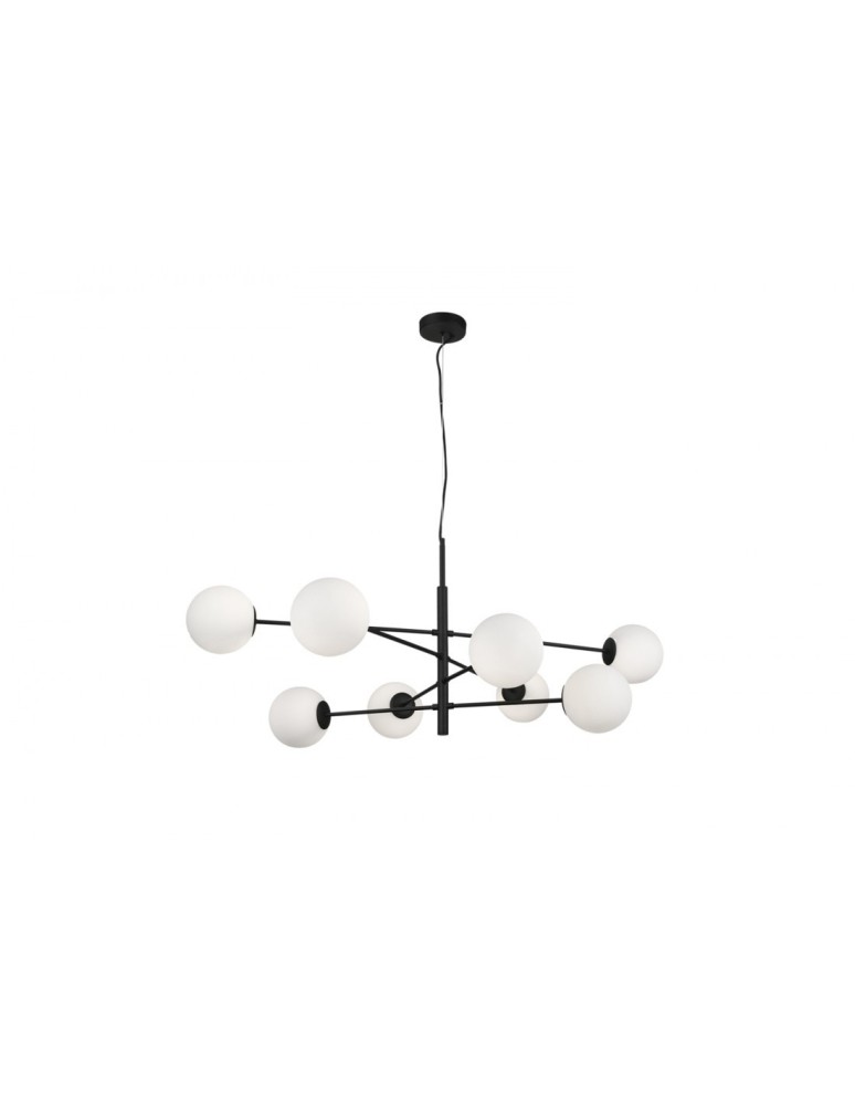 Pendant lamps - AZzardo OVIEDO 8 8xG9 Black Pendant AZ4422 - product kolory-swiatla.pl 1