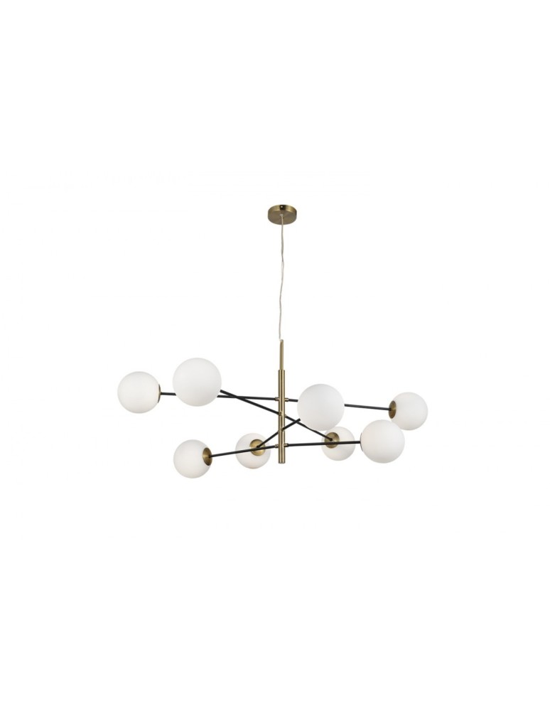 Pendant lamps - AZzardo OVIEDO 8 8xG9 Gold/Black Pendant AZ4423 - product kolory-swiatla.pl 1