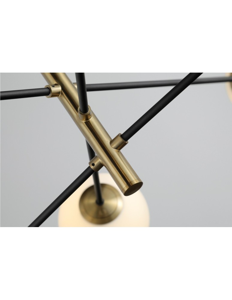 Pendant lamps - AZzardo OVIEDO 8 8xG9 Gold/Black Pendant AZ4423 - product kolory-swiatla.pl 3