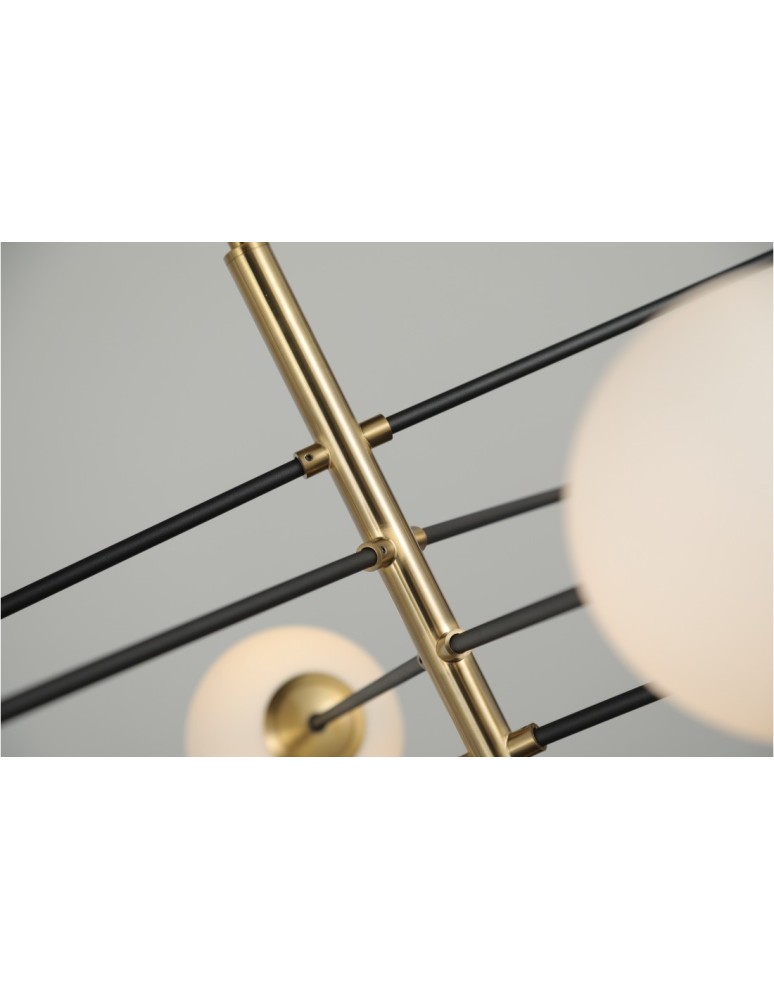 Pendant lamps - AZzardo OVIEDO 8 8xG9 Gold/Black Pendant AZ4423 - product kolory-swiatla.pl 5