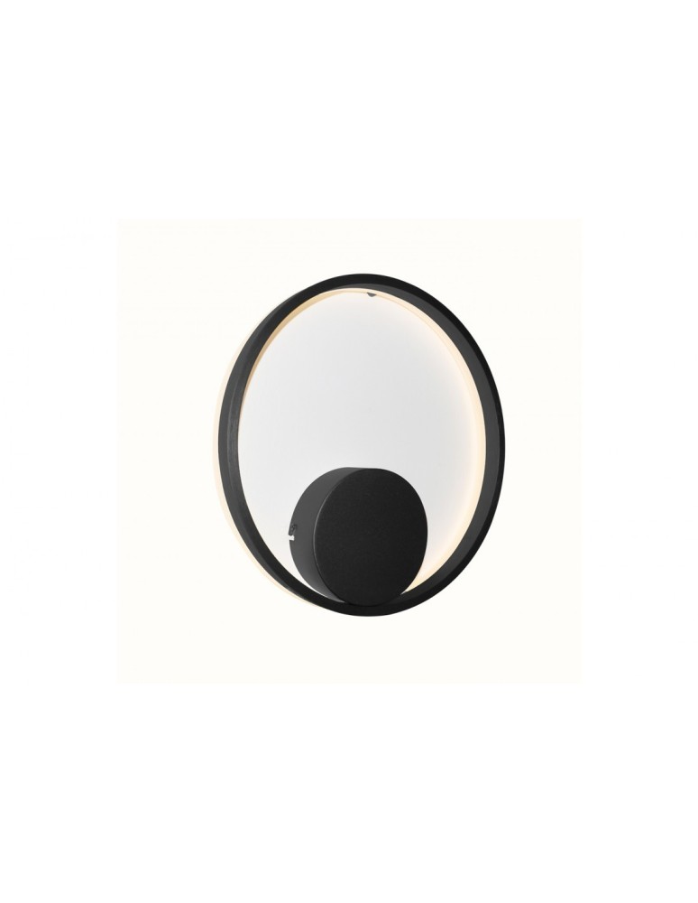 Ring wall lamps - AZzardo HALO 40 LED 28W 2200lm 3000K Black Wall mounted AZ4705. - product kolory-swiatla.pl 2