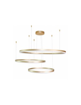 AZzardo HALO 100+80+60 LED 130W 11100lm 3000K Złoty Wisząca AZ4708