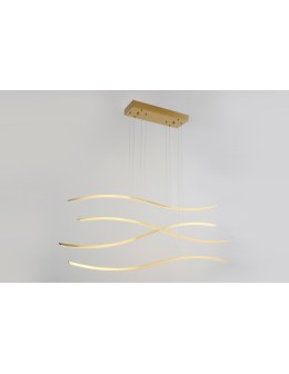 Azzardo WAVES LED 70W 4900lm 3000K dimmable Gold Pendant AZ4058. - product 2