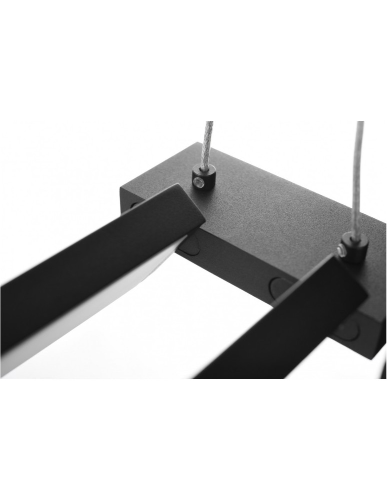 LED pendant lamps - Azzardo FLASH 130 LED 54W 4400lm 3000K Black Pendant AZ4416 - product kolory-swiatla.pl 4