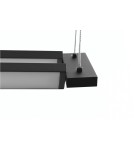 LED pendant lamps - Azzardo FLASH 130 LED 54W 4400lm 3000K Black Pendant AZ4416 - product 5