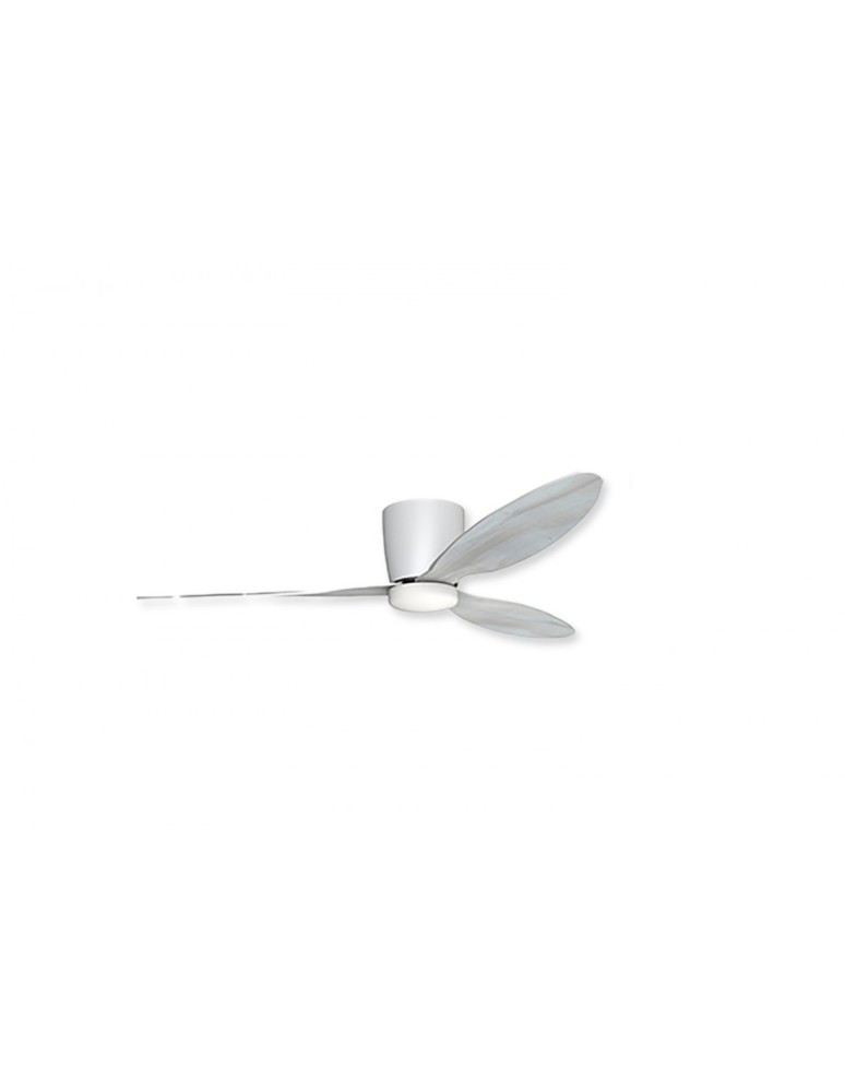 Fans with lighting - Azzardo VENETI LED 18W 1400lm 3000K-5500K White/Oak Whitened Ceiling/Window Controlled AZ4447 - product kolory-swiatla.pl 1