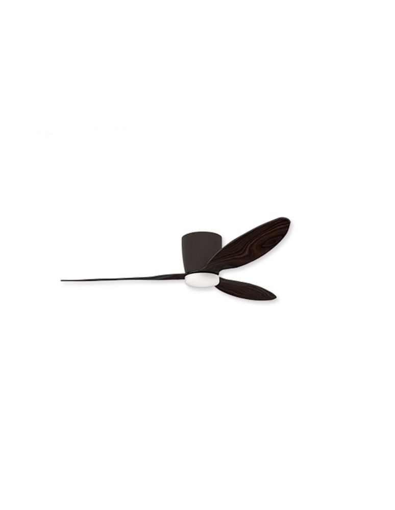 Fans with lighting - Azzardo VENETI LED 18W 1400lm 3000K-5500K Black/Italian Walnut Ceiling/Window Controlled AZ4449 - product kolory-swiatla.pl 1