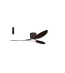 Fans with lighting - Azzardo VENETI LED 18W 1400lm 3000K-5500K Black/Italian Walnut Ceiling/Window Controlled AZ4449 - product 2