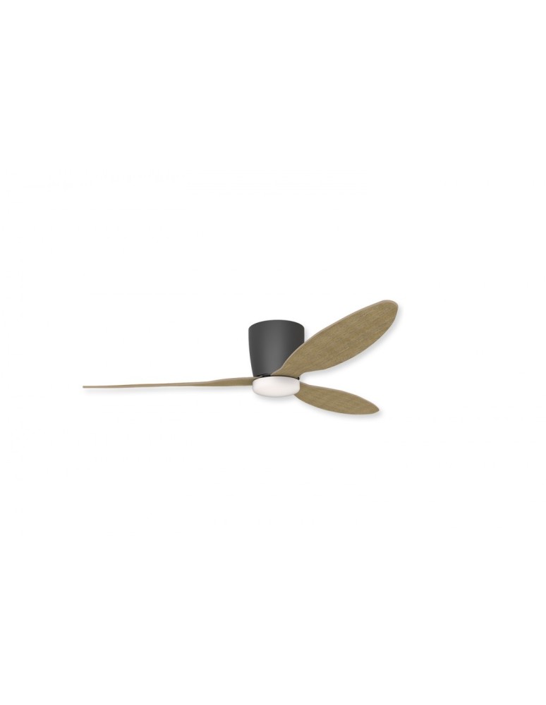 Fans with lighting - Azzardo VENETI LED 18W 1400lm 3000K-5500K Black/Teak Wood Ceiling/Window Controlled AZ4450 - product kolory-swiatla.pl 1