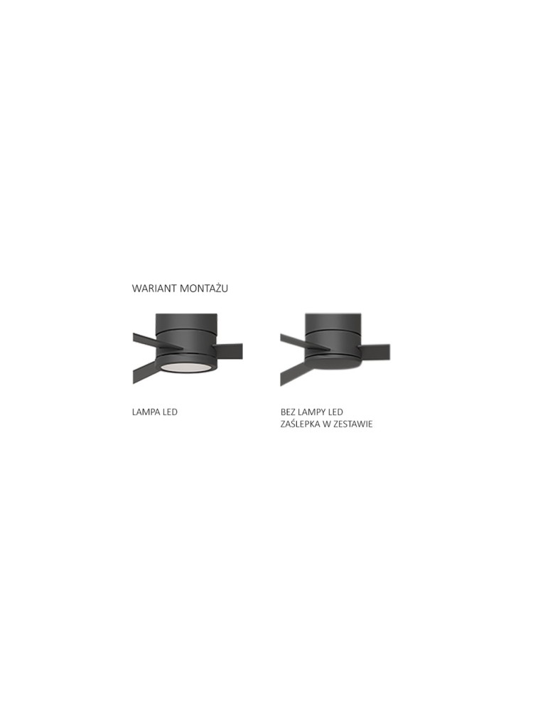 Fans with lighting - Azzardo VINCA LED 18W 1400lm 3000K-5500K Black Ceiling/Window AZ4454. - product kolory-swiatla.pl 3