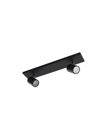 Azzardo NOEMIE 2 2xGU10 IP44 Black Ceiling Light AZ4137