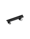 Azzardo NOEMIE 2 2xGU10 IP44 Black Ceiling Light AZ4137