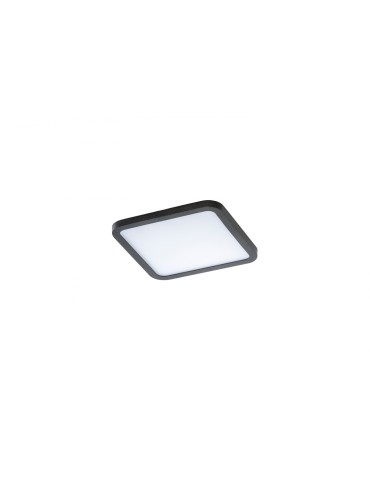 Azzardo SLIM SQUARE 15 LED 12W 1000lm 4000K IP44 Black Recessed AZ4377.