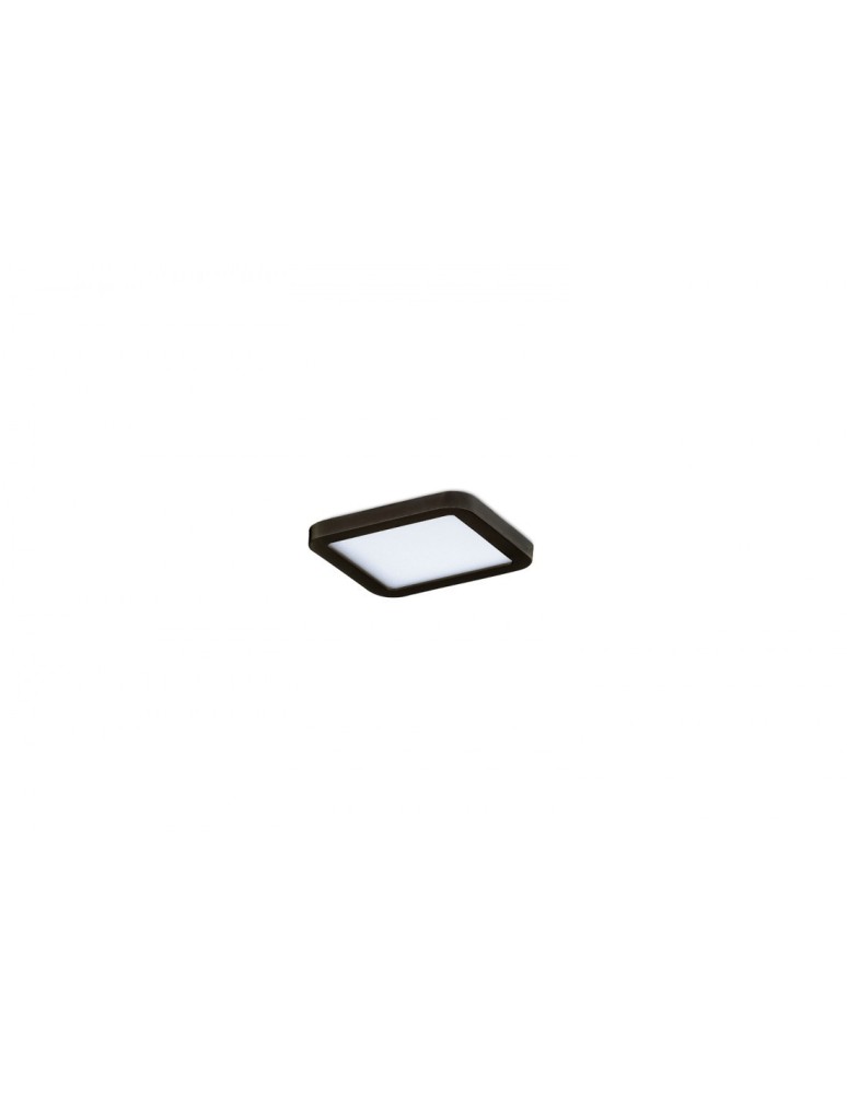 Recessed lamps with hermetic shade - Azzardo SLIM SQUARE 22 LED 24W 2000lm 3000K IP44 Black Recessed AZ4169. - product kolory-swiatla.pl 1