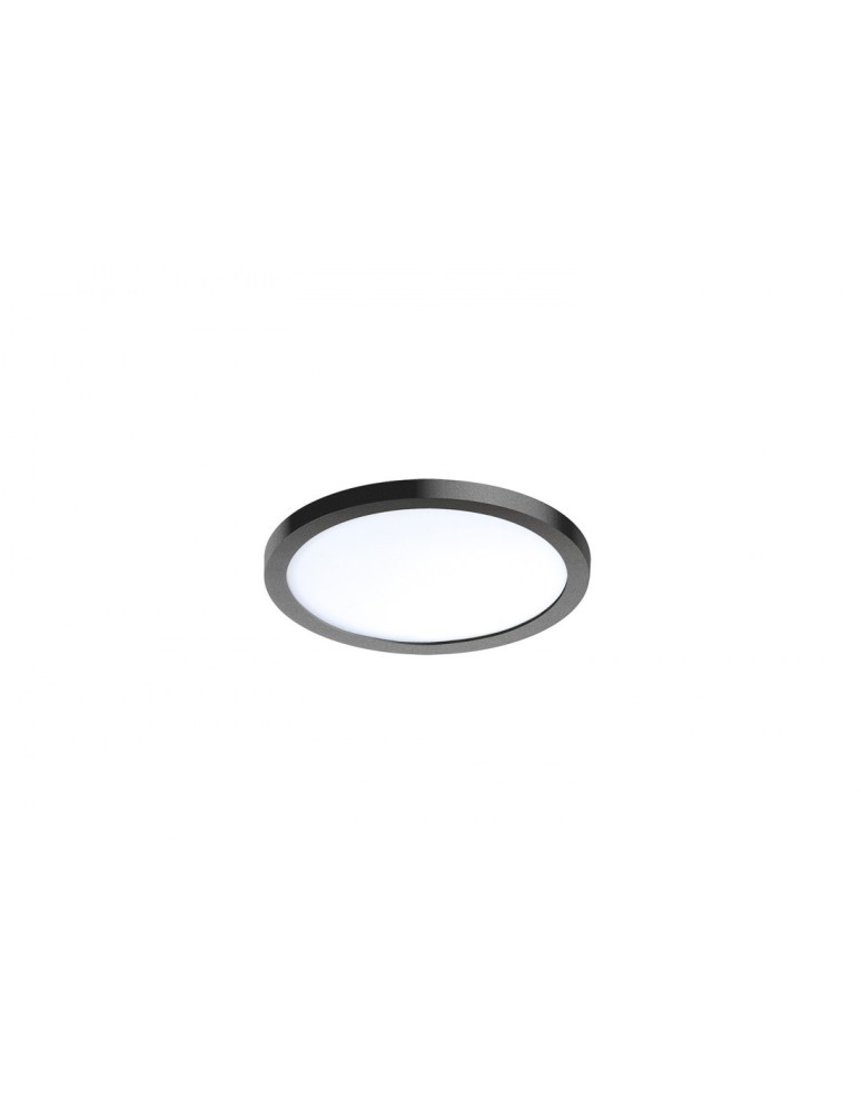 Recessed lamps with hermetic shade - Azzardo SLIM ROUND 22 LED 24W 2000lm 3000K IP44 Black Recessed AZ4163. - product kolory-swiatla.pl 1