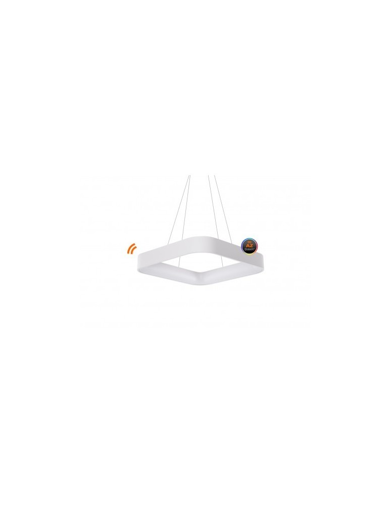 Pendant lamps with control - Azzardo SOLVENT S CCT SMART 80 92W 4700lm 3000K-6000K White Pendant AZ3985. - product kolory-swiatla.pl 1