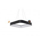 Pendant lamps with control - Azzardo SOLVENT S CCT SMART 80 92W 4700lm 3000K-6000K Black Pendant AZ3984. - product 1