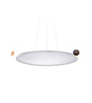 Pendant lamps with control - Azzardo CREAM 120 SMART LED 83W 6600lm 3000K-6000K White Pendant AZ3538. - product 1
