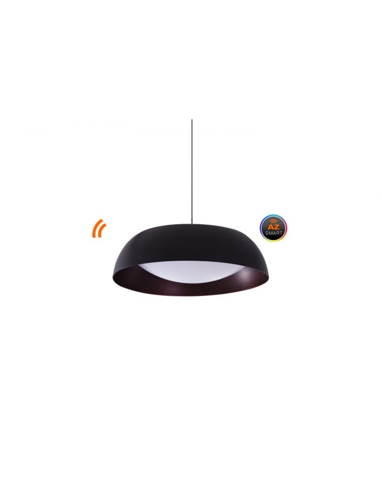 Pendant lamps with control - Azzardo LENOX 40 SMART LED RGB 24W 1720lm 2600K-6000K Black/Copper Pendant AZ3147 - product kolory-swiatla.pl 1