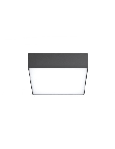 Azzardo CASPER SQUARE IP54 LED 15W 1300lm 3000K Outdoor Dark Gray Ceiling Fixture AZ4498