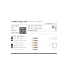 Outdoor ceiling lamps - Azzardo CASPER SQUARE IP54 LED 15W 1300lm 4000K Outdoor Dark Gray Ceiling Fixture AZ4499 - product 3