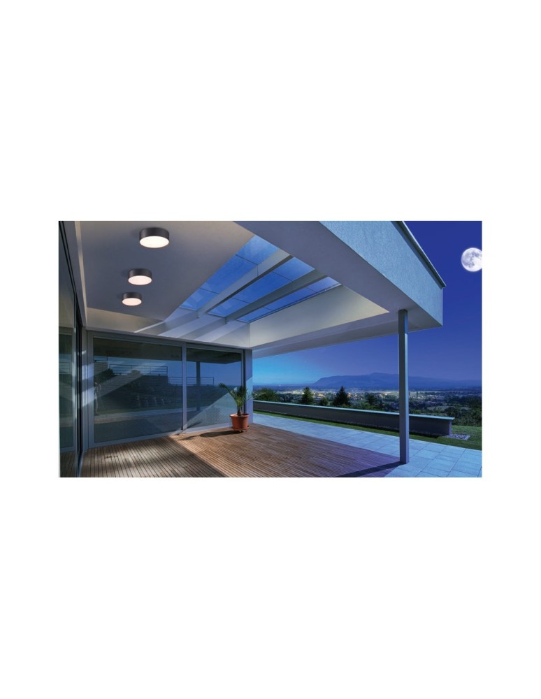 Outdoor ceiling lamps - Azzardo CASPER ROUND IP54 LED 15W 1300lm 4000K Outdoor Black Ceiling Light AZ4491. - product kolory-swiatla.pl 2