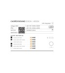 Outdoor ceiling lamps - Azzardo CASPER ROUND IP54 LED 15W 1300lm 4000K Outdoor Dark Grey Ceiling Light AZ4493 - product 3