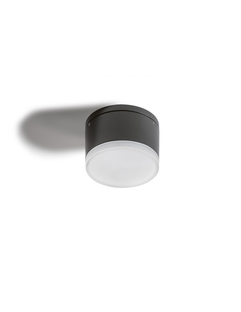 Outdoor ceiling lamps - Azzardo APULIA R IP54 LED 10W 800lm 3000K Outdoor Dark Grey Ceiling Light AZ4335. - product kolory-swiatla.pl 1