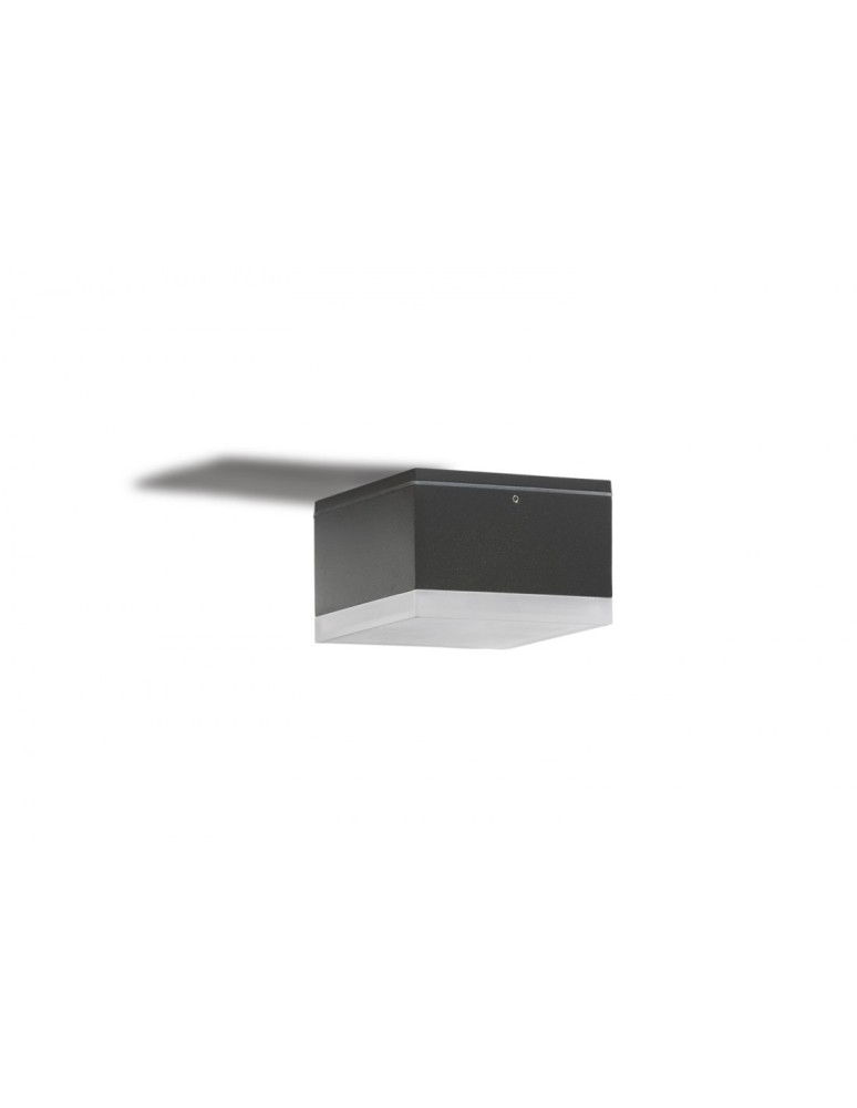 Outdoor ceiling lamps - Azzardo APULIA S IP54 LED 10W 800lm 3000K Outdoor Dark Gray Ceiling Fixture AZ4338 - product kolory-swiatla.pl 1