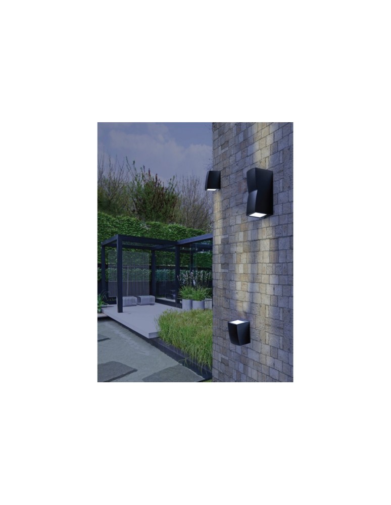 Outdoor wall lamps - Azzardo REZIA 1 IP54 1xGU10 Outdoor Black Wall Mount AZ4343 - product kolory-swiatla.pl 2