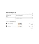 Outdoor wall lamps - Azzardo RIMINI 1 SQUARE IP54 1xGU10 Outdoor Black Wall Mounted AZ4267. - product 4